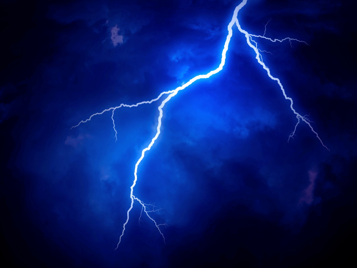 Bolt of lighting during Florida storm